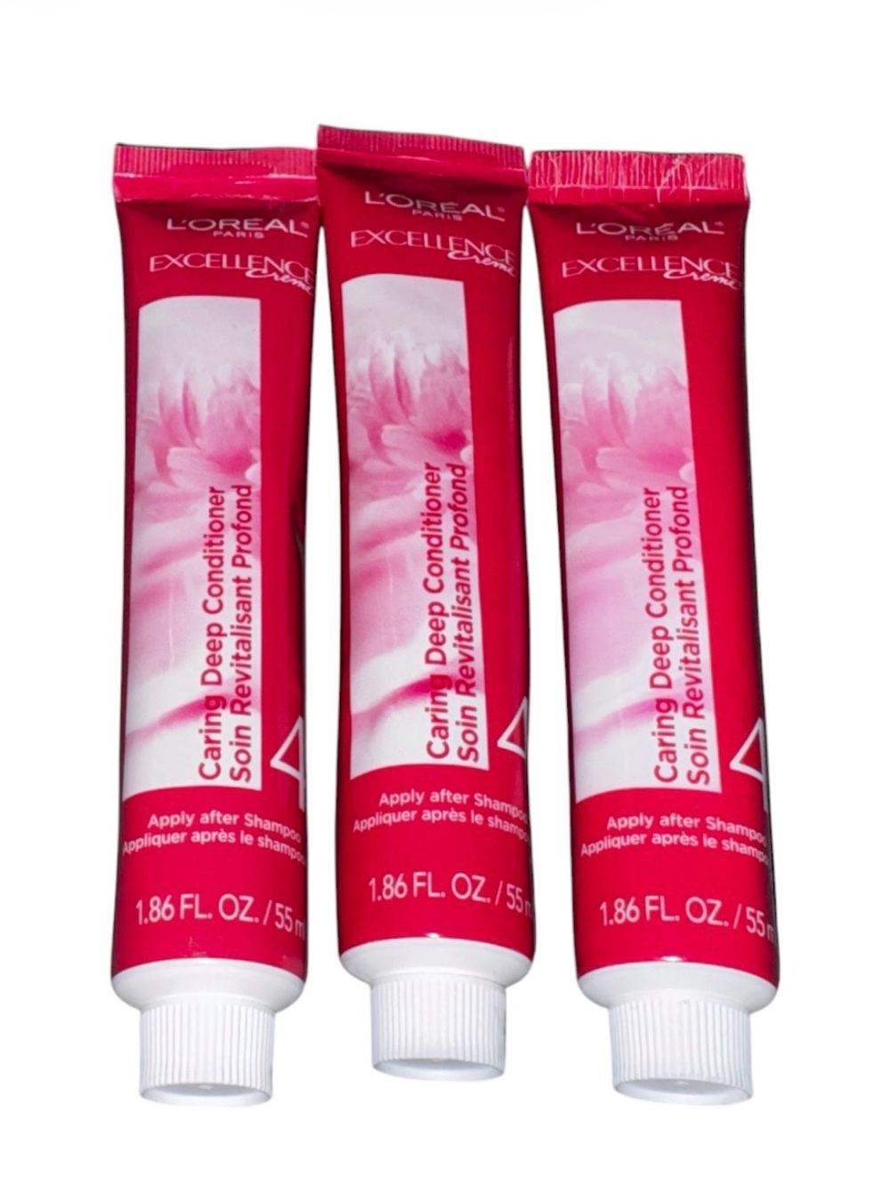 L'oreal Excellence Creme Conditioning #4 Hair Treatment 1.86 fl oz Lot 3 Tubes
